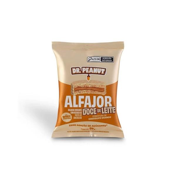 Imagem de Alfajor Dr. Peanut (55g) - Sabor: Doce de Leite Cobertura Choc. Branco