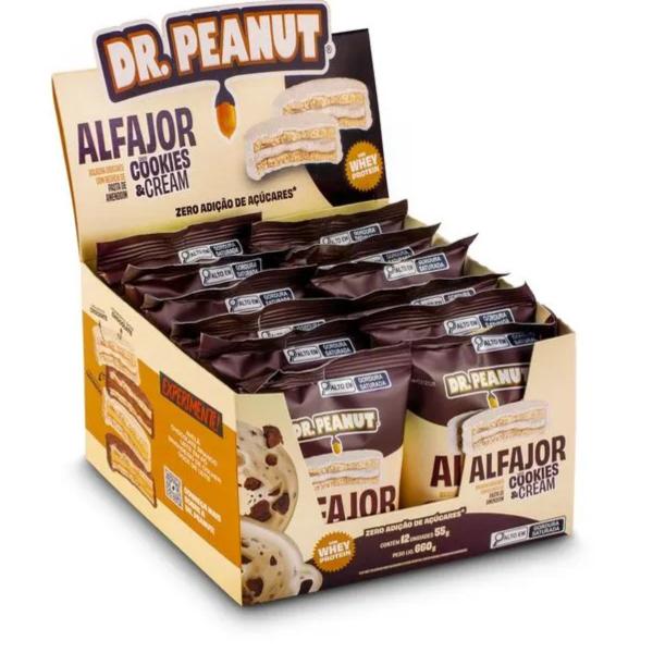 Imagem de Alfajor Dr Peanut Pasta Proteico Cracker Delicioso 12 Un 55g