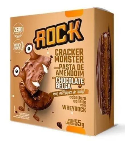 Imagem de Alfajor Fit C/ Whey Protein E Pasta De Amendoim 55g Unidade - Rock