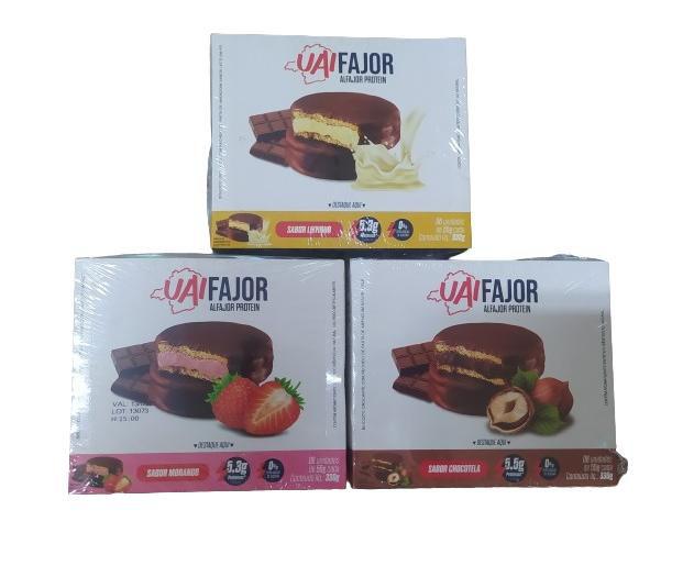 Imagem de Alfajor Protein - UaiFajor - Biscoito Crocante Recheado - Caixa com 6 unidades - Absolut