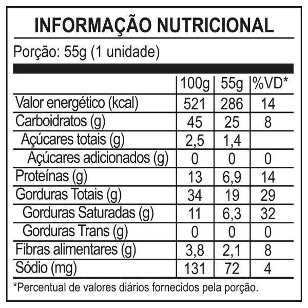 Imagem de Alfajor Recheado Sabor Cookies Cream Whey Protein Caixa 12