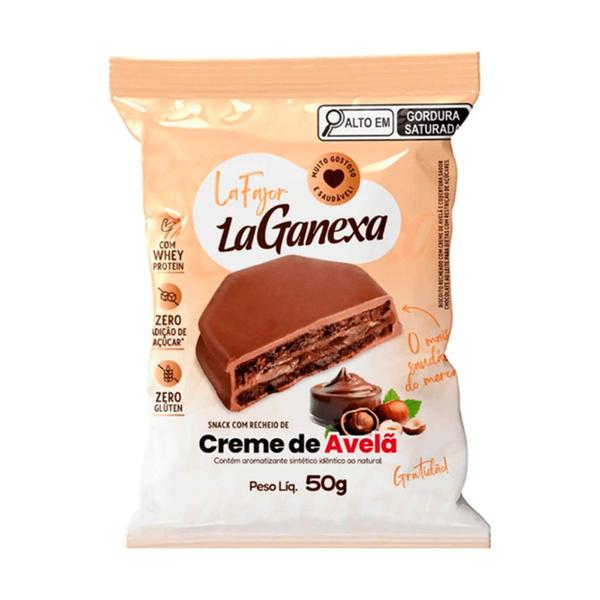 Imagem de Alfajor Snack Lalfajor Unidade 50g Avelã La Ganexa