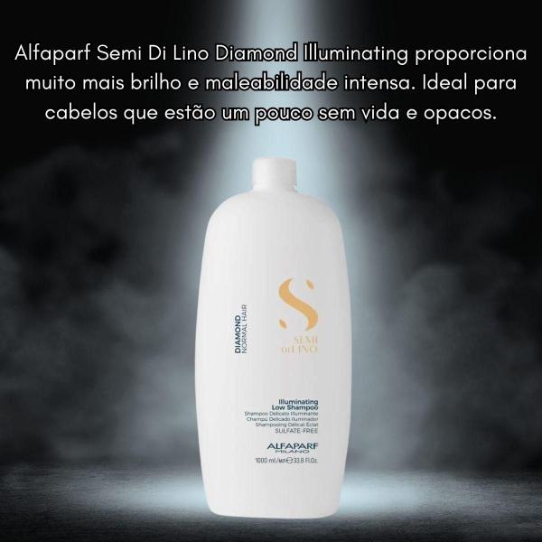 Imagem de Alfaparf Semi Di Lino Diamond Illuminating - Shampoo sem Sulfato 1000ml