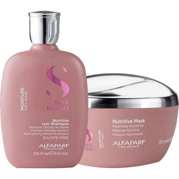 Imagem de Alfaparf Semi di Lino Moisture Nutritive Shampoo 250ml + Máscara 200ml