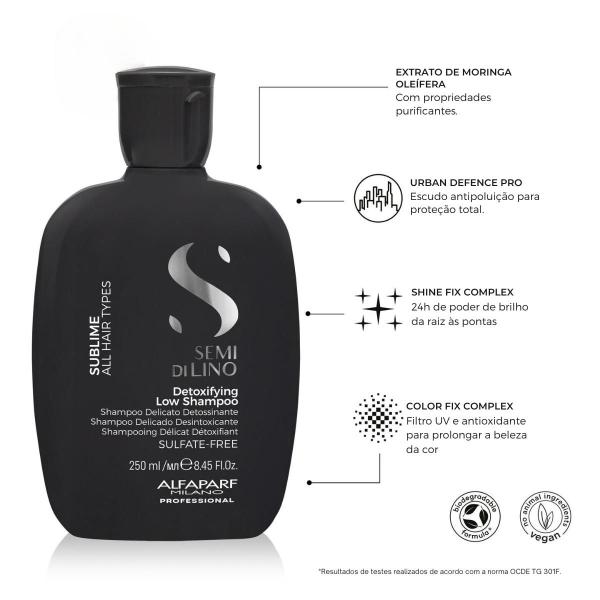 Imagem de Alfaparf Semi di Lino Sublime Detoxifying Low Shampoo 250ml