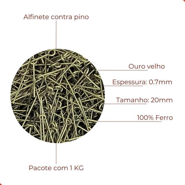 Imagem de Alfinete contra pino 20mm em ferro com 1kg