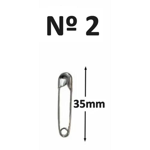 Imagem de Alfinete De Segurança Nº 2 Sekich C/ 100 Unidades 3,5 cm