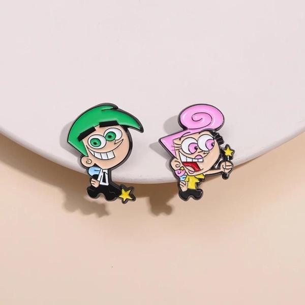 Imagem de Alfinetes Esmaltados de Anime - Broches Personalizados para Meninos e Meninas