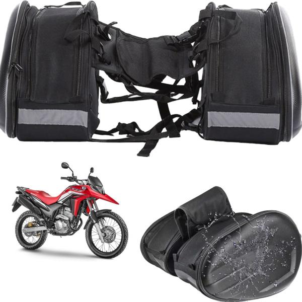 Imagem de Alforge 58l Bolsa P Moto Honda Xre 300 + Capa Poucas Unids