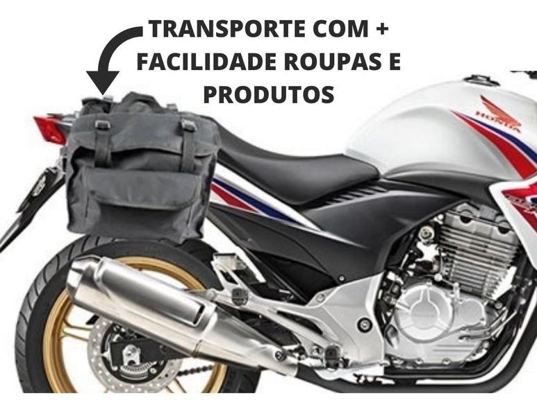 Imagem de Alforge Bau Bolsa Traseira Universal 40l Motos Black Luxo