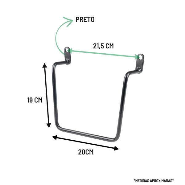 Imagem de Alforge Bolsa Lateral Para Moto Custom 32L Com Afastador Suzuki Boulevard M 800 1500