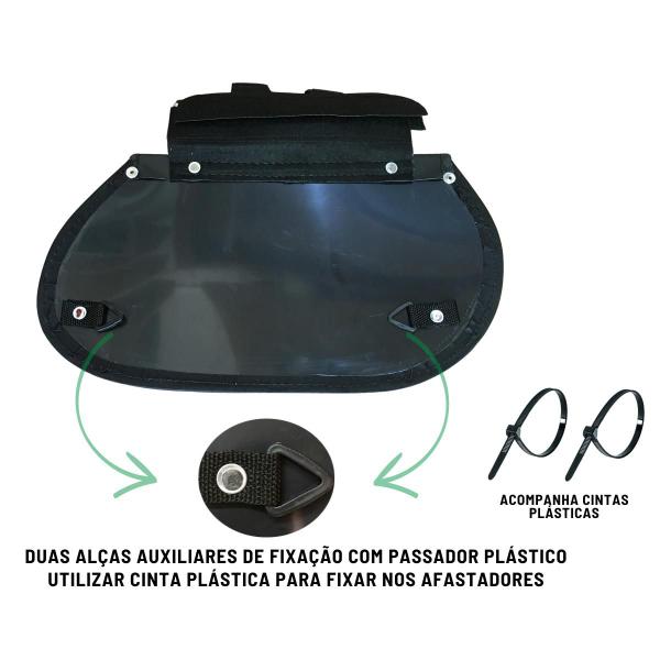 Imagem de Alforge Bolsa Mala 80 Litros Cravos + Afastador Suporte Honda VT 600 Shadow Par