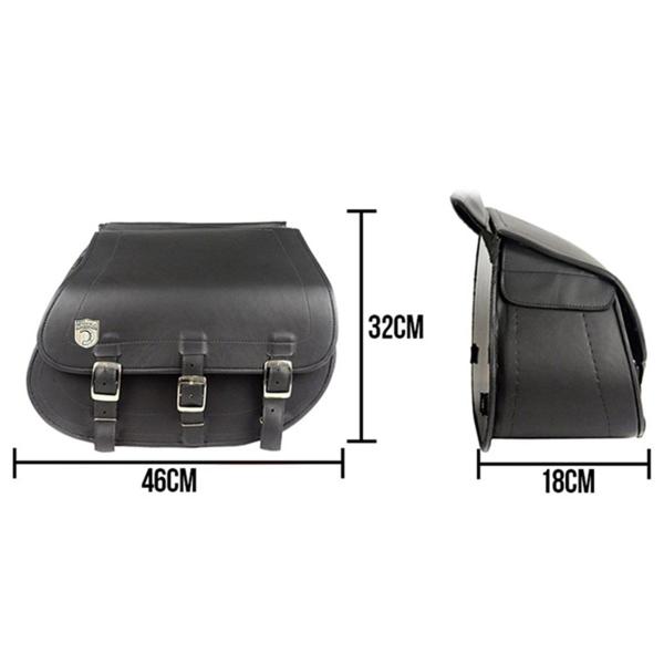 Imagem de Alforge Bolsa Mala Lateral 64 Litros + Afastador Suporte Royal Enfield Himalayan 400 Par