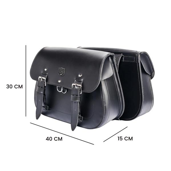 Imagem de Alforge Lateral Bolsa Moto 18 Litros Triumph Bonneville T 120 Com Suporte