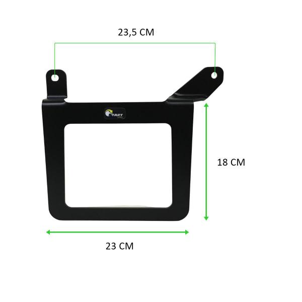 Imagem de Alforge Mala Bolsa Lateral 44 Litros Quadrado + Afastador Suporte Kawasaki Vulcan 900 Par