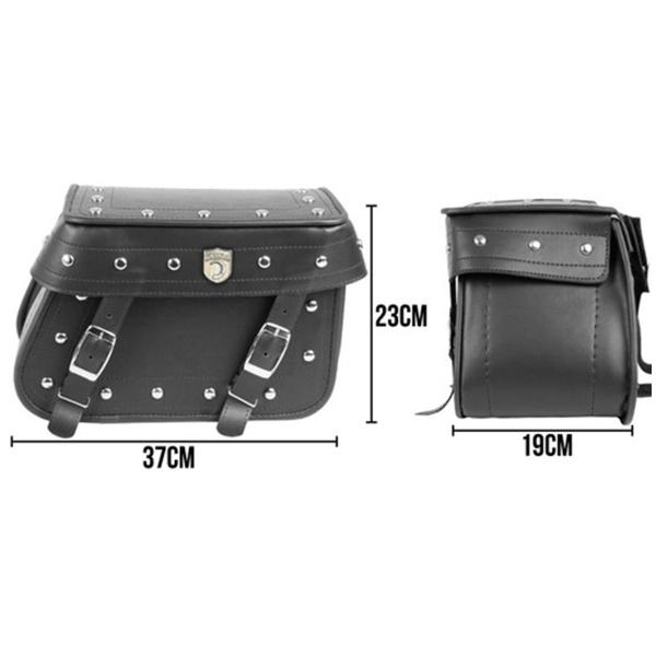 Imagem de Alforge Mala Bolsa Lateral Cravo 36 Litros Par + Afastador Suporte Moto Dafra Kansas 150