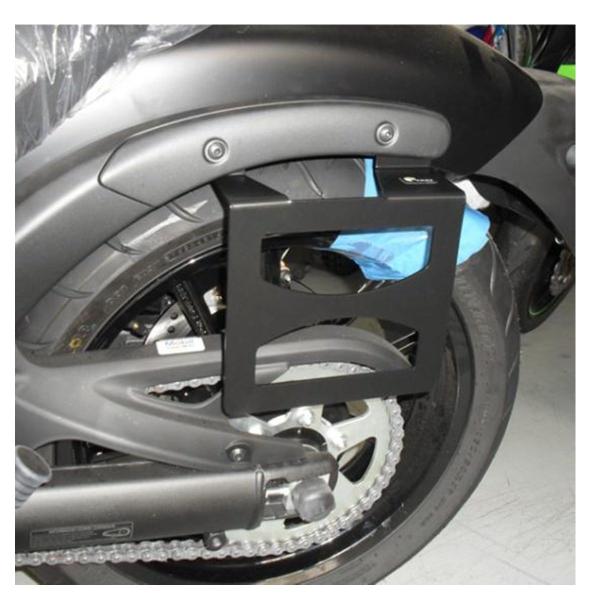 Imagem de Alforge Mala Bolsa Lateral Losango 64 Litros Cravos + Afastador Suporte Kawasaki Vulcan 650 Par