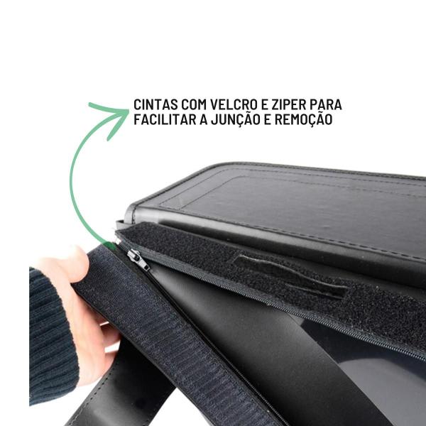 Imagem de Alforge Mala Bolsa Losango 64 Litros + Afastador Suporte Moto Kawasaki Vulcan 900