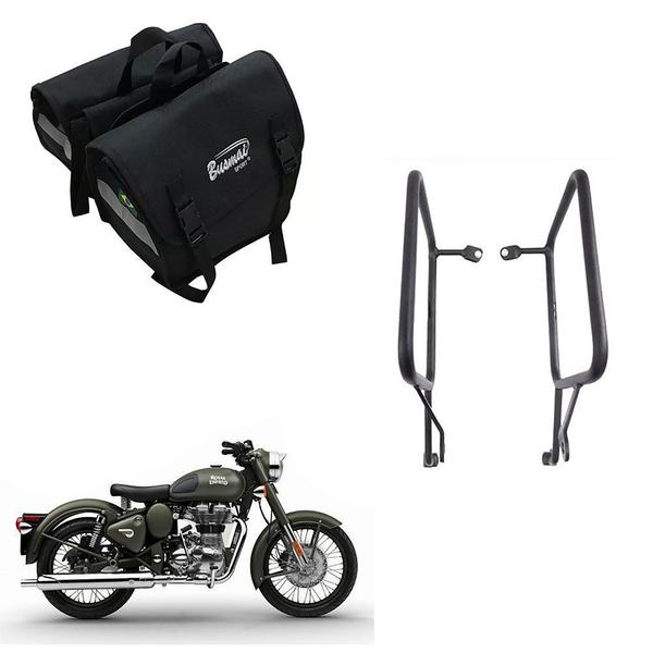 Imagem de Alforge Universal + Afastador Royal Enfield Classic 500 