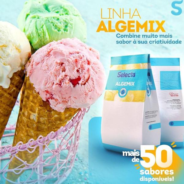 Algemix Saborizante de Sorvete Baunilha Branca 1 Kg - Selecta Imagem de Algemix Saborizante de Sorvete Baunilha Branca 1 Kg