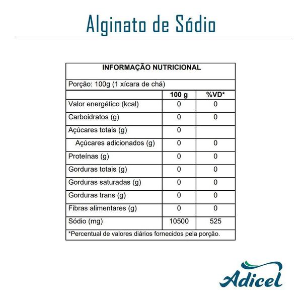 Imagem de Alginato De Sódio Alimentício - 500G