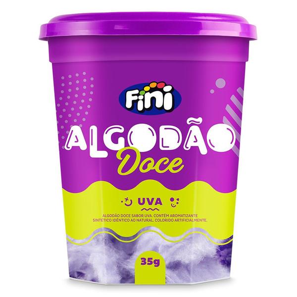 Algodão Doce FINI SABOR UVA POTE 35G Imagem de Algodão Doce FINI SABOR UVA POTE 35G