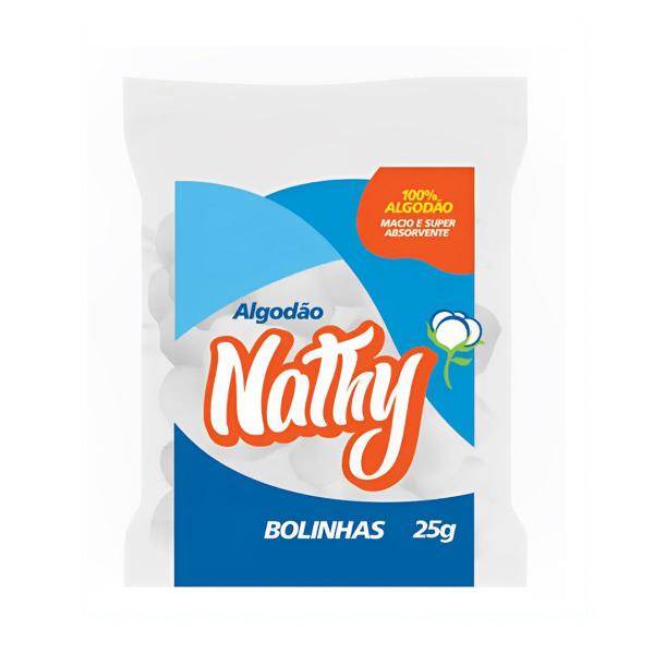 Imagem de Algodão Em Bolinhas Macio E Super Absorvente 25g Nathy