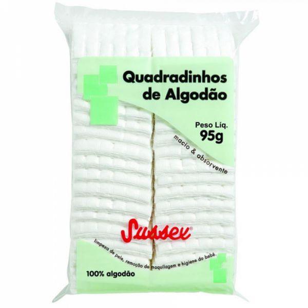 Imagem de Algodão Sussex 95g - Kit Com 4 Pacotes -380g (quadradinho)