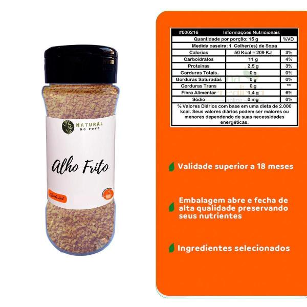 Imagem de Alho Frito Kit 2 Qualidade Premium Pote Com Dosador 50G