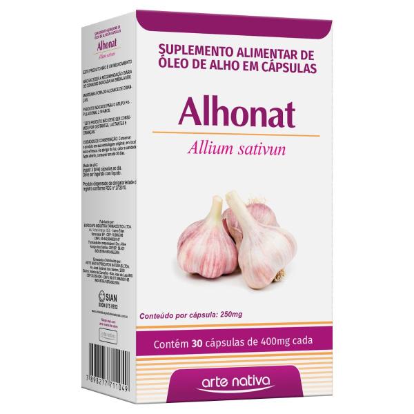 Alhonat 400mg - Óleo De Alho 30 Cápsulas - Arte Nativa Imagem de Alhonat 400mg - Óleo De Alho 30 Cápsulas - Arte Nativa