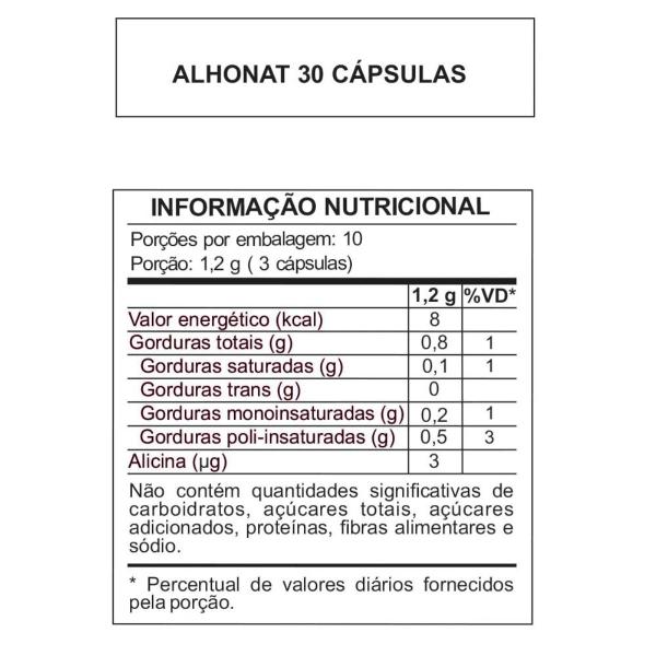 Alhonat 400mg - Óleo De Alho 30 Cápsulas - Arte Nativa Imagem de Alhonat 400mg - Óleo De Alho 30 Cápsulas - Arte Nativa