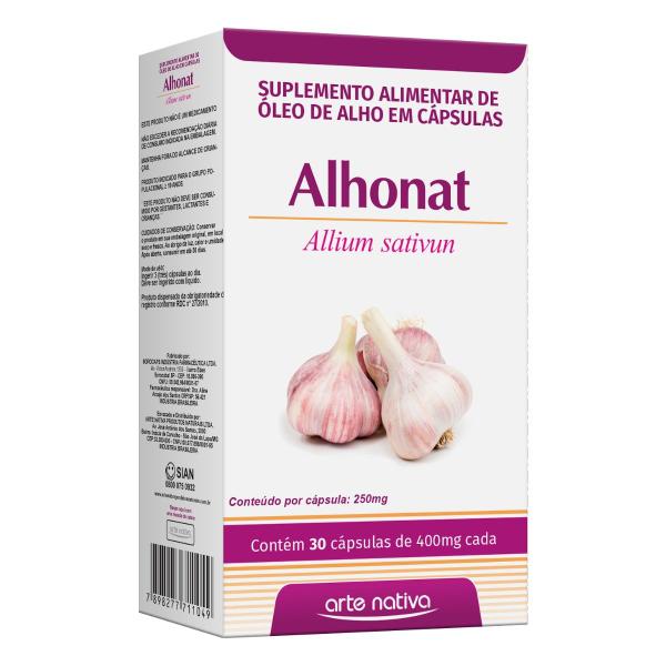Alhonat 400mg - Óleo De Alho 30 Cápsulas - Arte Nativa Imagem de Alhonat 400mg - Óleo De Alho 30 Cápsulas - Arte Nativa