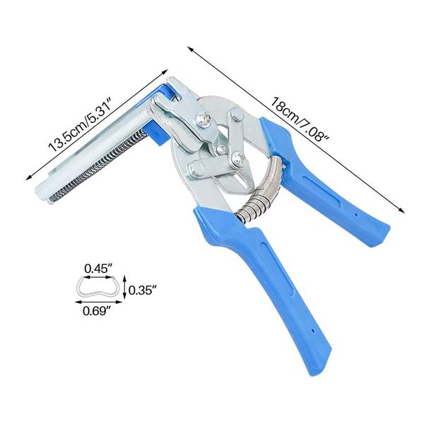 Imagem de Alicate Anel De Porco Reparo Para Gaiolas Galinheiros Tela Mangueirão