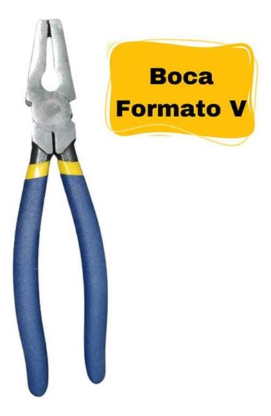 Imagem de Alicate Boca De Pato Serrilha Para Cortar Vidro Fácil Rápido