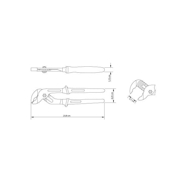 Imagem de Alicate Bomba-d'água 10" Isolado 1000 V Tramontina