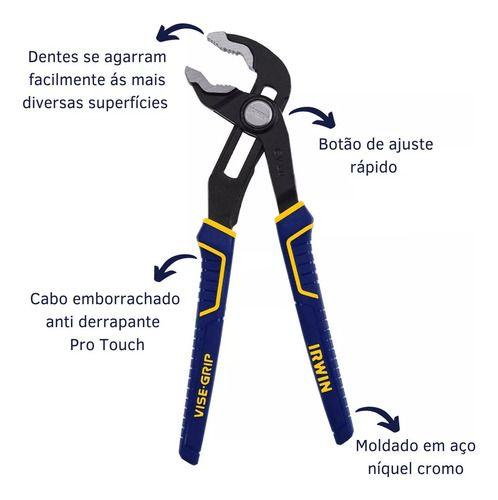 Imagem de Alicate Bomba D'água Irwin Groovelock 10'' Bico De Papagaio