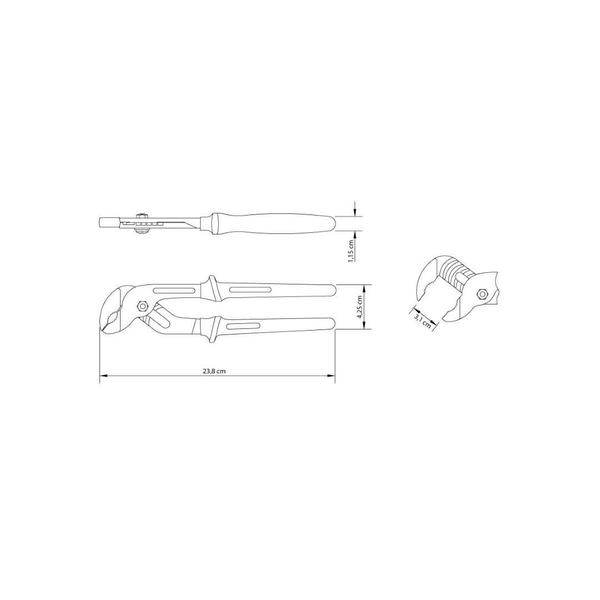Imagem de Alicate Bomba-d'água Isolado 1000V Tramontina 10''