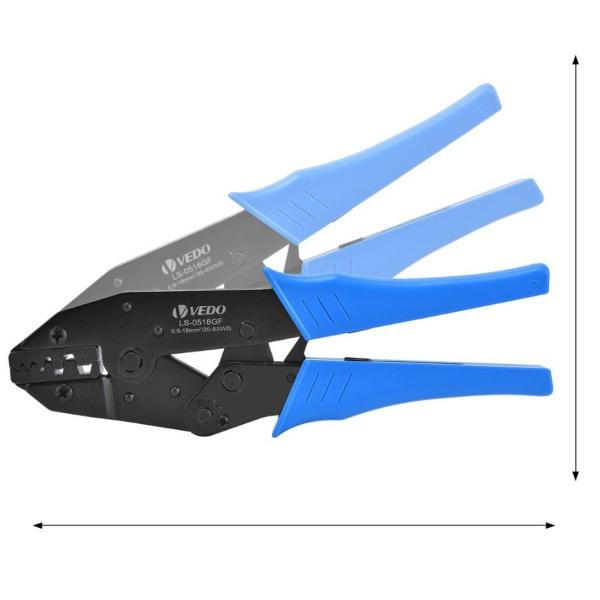 Imagem de Alicate Cripador Prensa Terminal Tubular Ilhos Kit 1200 Ferrules Terminais Fio 0.25-10 mm² Crimpar Ferramenta de Crimpagem