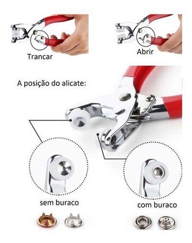 Imagem de Alicate De Botão De Metal Tic Tac De Pressão