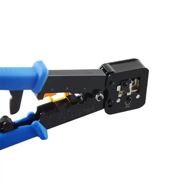 Imagem de Alicate de Crimpar RJ45, RJ12 e RJ11 Azul - IT-Blue