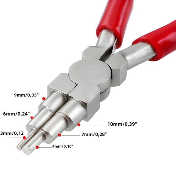 Imagem de Alicate de Joias 6 Polegadas - Aço Carbono, Ponta Fina para Anéis (3-10mm) - DIY