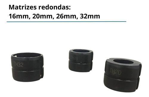 Imagem de Alicate De Prensar Tubo Com 4 Matrizes Prensador 16 A 32mm