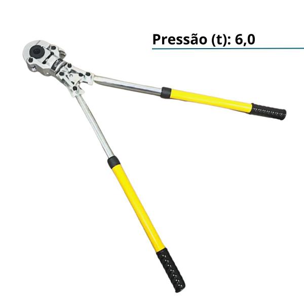 Imagem de Alicate de Prensar Tubo Multicamadas c/ Matrizes 16/20/26/32 mm Tubular Importway Iwaptm