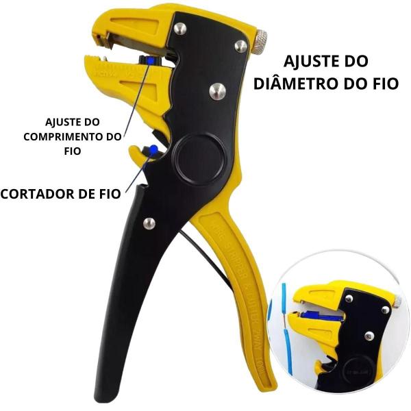 Imagem de Alicate Decapador De Fio Desencapador Cabo 0,2 A 6Mm Potente