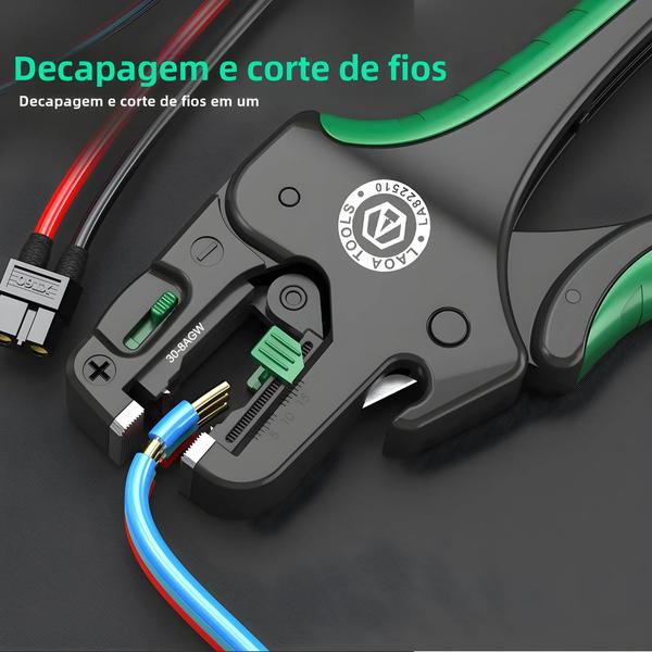 Imagem de Alicate Descascador de Fio Automático Multifuncional - Ferramenta para Eletricistas