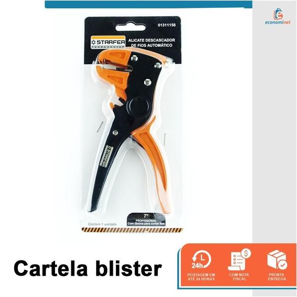 Imagem de Alicate Descascador Fio Automático Profissional 7 Polegadas