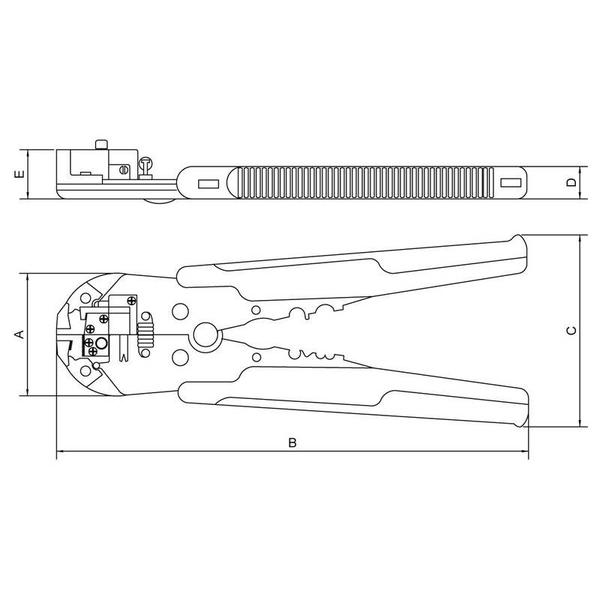 Imagem de Alicate desencapador de fios automatico 8 tramontina