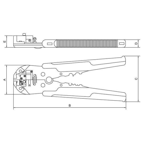 Imagem de Alicate desencapador de fios automatico 8 tramontina