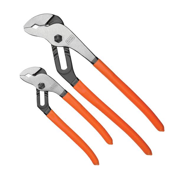 Imagem de Alicate deslizante BLACK+DECKER BDHT84001, pacote com 2, 20 cm e 30 cm