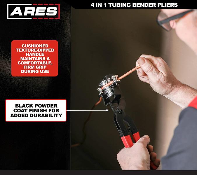 Imagem de Alicate dobrador de tubos ARES 10023-4 em 1 para tubos de 4-10 mm